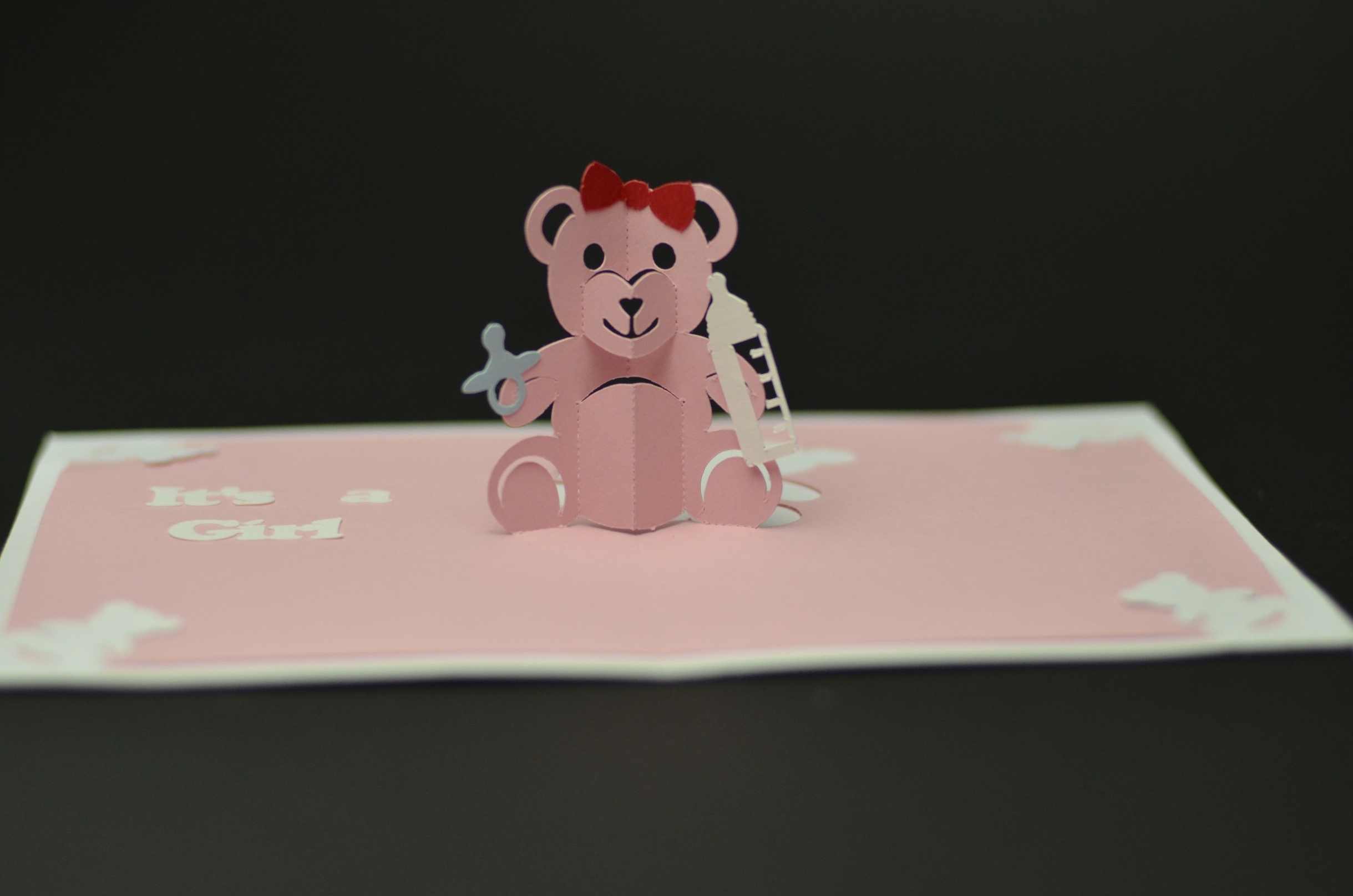Teddy Bear Pop Up Card Template For Printable Pop Up Card Templates Free