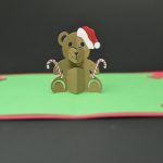 Teddy Bear Pop Up Card: Tutorial And Template – Creative Pop Up Cards In Diy Christmas Card Templates