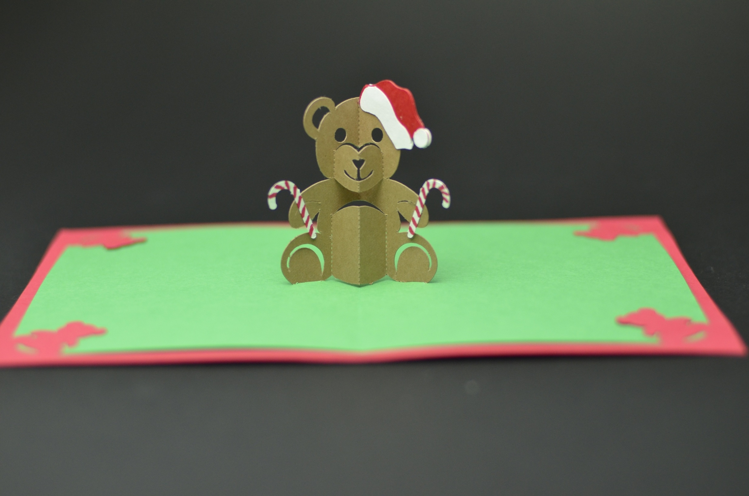 Teddy Bear Pop Up Card: Tutorial And Template – Creative Pop Up Cards In Diy Christmas Card Templates