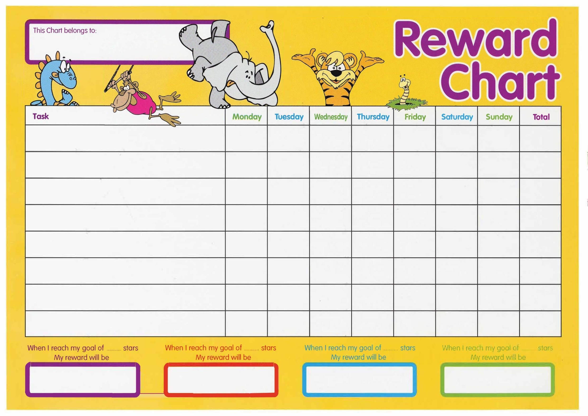 Template For Reward Chart - Get Free Templates within Reward Chart Template Word