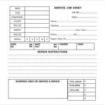 Template Job Card within Maintenance Job Card Template