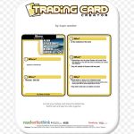 Template Microsoft Word Collectable Trading Cards Playing Card Pokémon Trading Card Game, Png With Trading Card Template Word