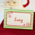 Templates For Customizable Holiday Place Setting Cards | Diy With Table Name Cards Template Free