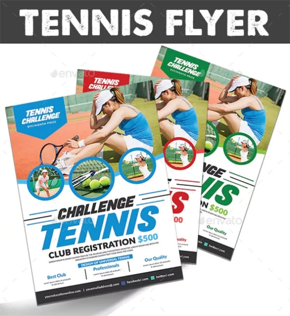 Tennis Flyer Templates | Free &amp; Premium Downloads inside Tennis Flyer Template Free