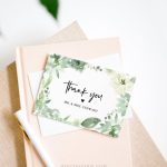 Thank You Note Card Template Printable Watercolor Succulent | Etsy Within Thank You Note Cards Template