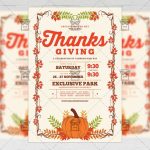 Thanksgiving Day Celebration – Seasonal A5 Flyer Template | Exclsiveflyer | Free And Premium Psd With Thanksgiving Flyers Free Templates