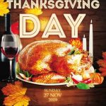 Thanksgiving Day Party Free Psd Flyer Template – Psd – Freepsdflyer In Thanksgiving Flyer Template Free
