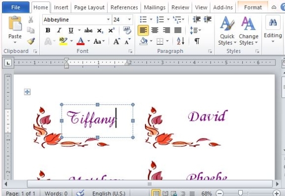Thanksgiving Place Cards Maker Template For Word With Ms Word Place Card Template