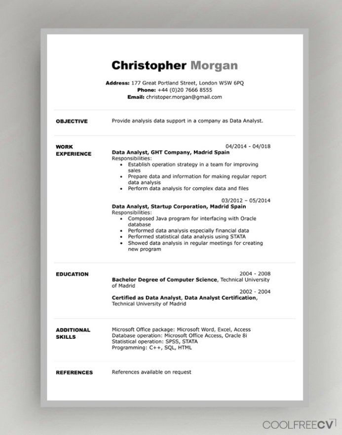 The Best Microsoft Word Resume Template 2019 – Addictips With How To Make A Cv Template On Microsoft Word