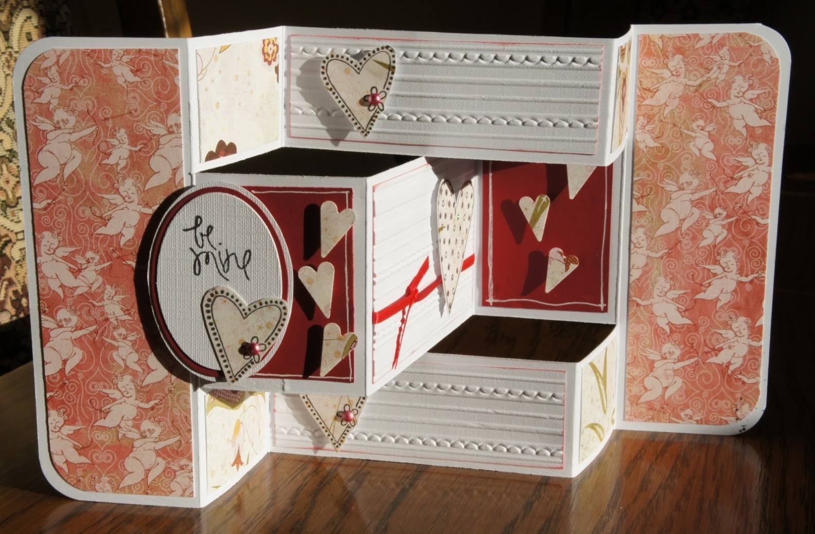 The Cuttlebug Spot: Tri Fold Cards: Valentine In Fold Out Card Template