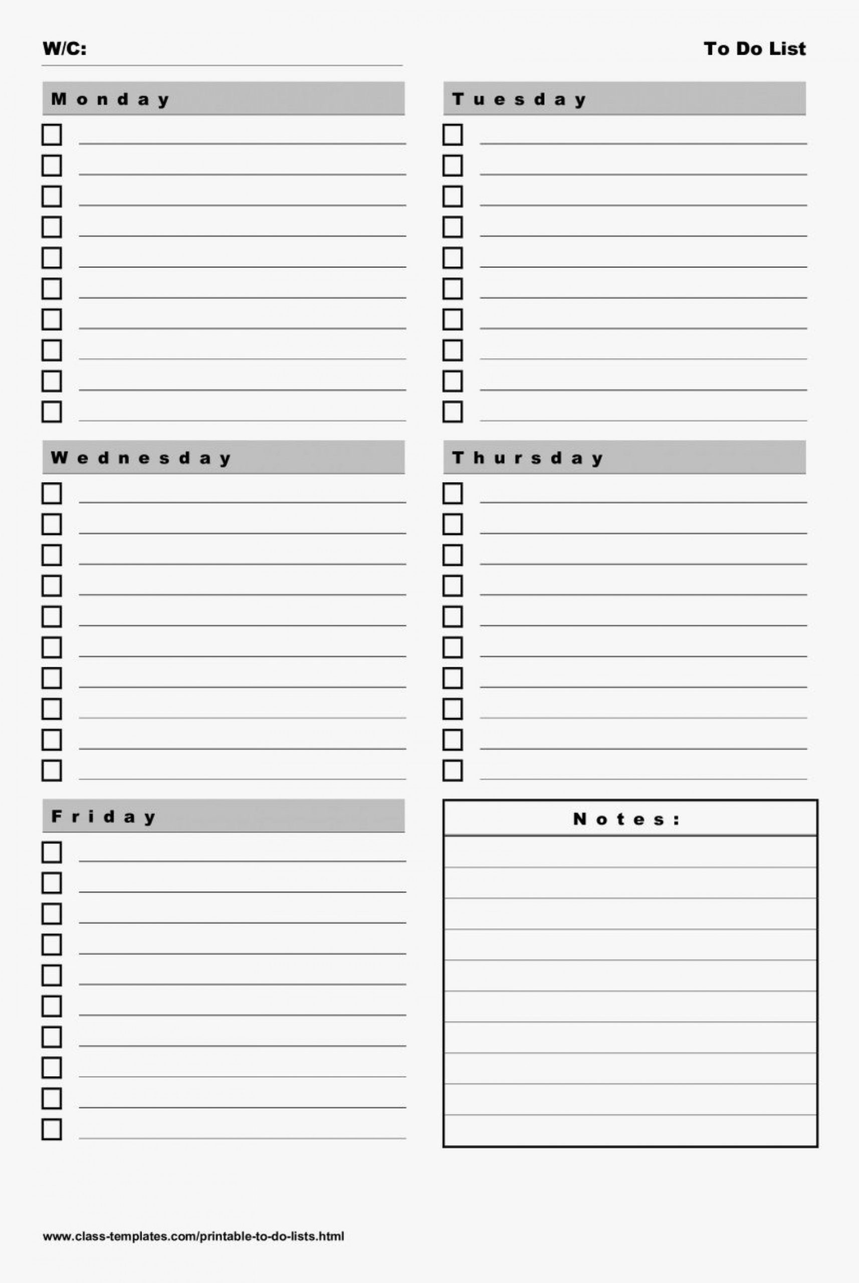 To Do Task List Template Collection Intended For Daily Task List Template Word
