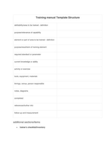 Training Manual – 40+ Free Templates & Examples In Ms Word For Training Manual Template Microsoft Word
