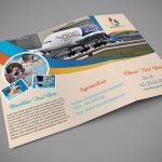 Traveling Tri Fold Brochure Design Template Free Psd - Graphicsfamily in Three Fold Flyer Templates Free