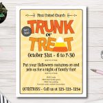 Trunk Or Treat Flyer Template With Regard To Trunk Or Treat Flyer Template
