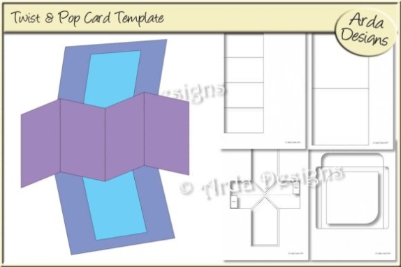 Twist & Pop Card Cu Template Graphic By Arda Designs · Creative Fabrica With Regard To Twisting Hearts Pop Up Card Template