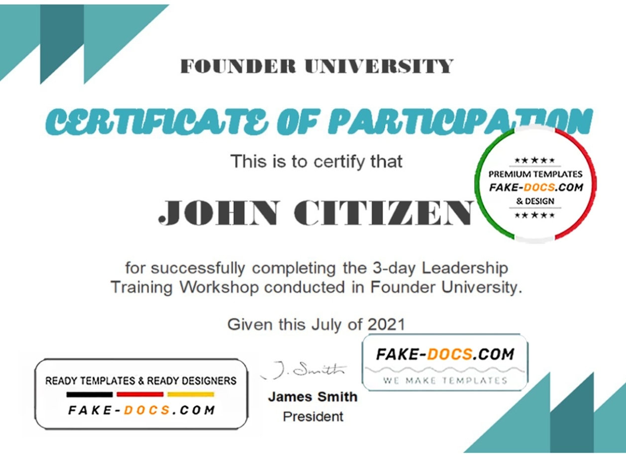 Usa Business School Certificate Template In Word And Pdf Format | Fake Docs Pertaining To Fake Business License Template