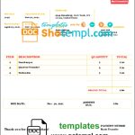 Usa Mcdonald'S Invoice Template In Word And Pdf Format, Fully Editable – Faketempl Regarding Usa Invoice Template