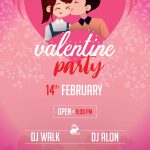 Valentine Day Party Flyer Free Psd Templates | Freedownloadpsd for Valentines Day Flyer Template Free