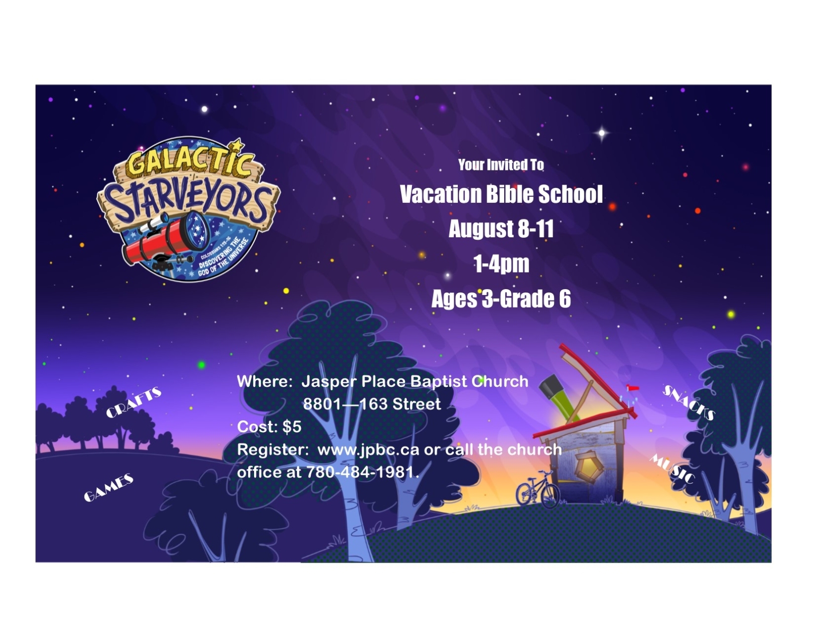 Vbs Listings – 105.9 Shinefm Within Vbs Flyer Template