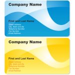 Vector For Free Use: Blue And Yellow Business Cards Pertaining To Templates For Visiting Cards Free Downloads