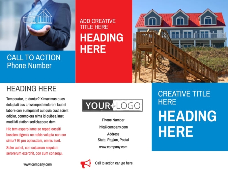 Villa Rental Brochure Template | Mycreativeshop In House For Rent Flyer Template Free