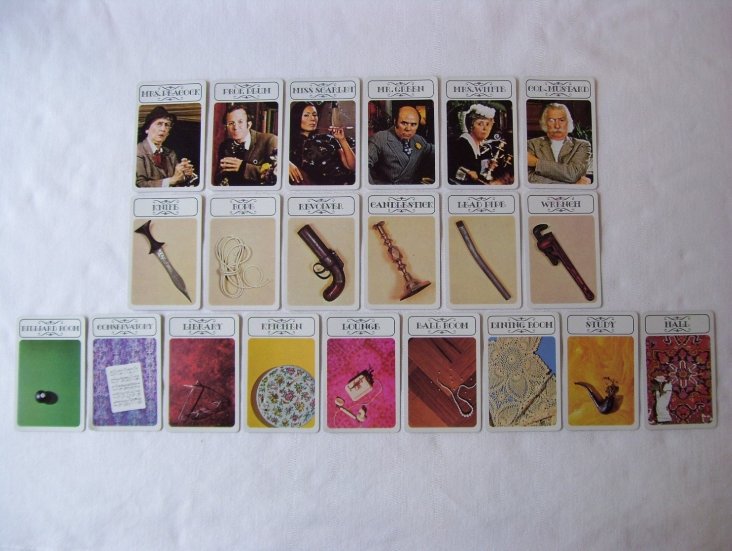 Vintage 1970'S Clue Cards In Clue Card Template