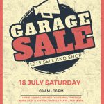 Vintage Garage Sale Flyer Design Template In Psd, Word, Publisher Intended For Yard Sale Flyer Template Word