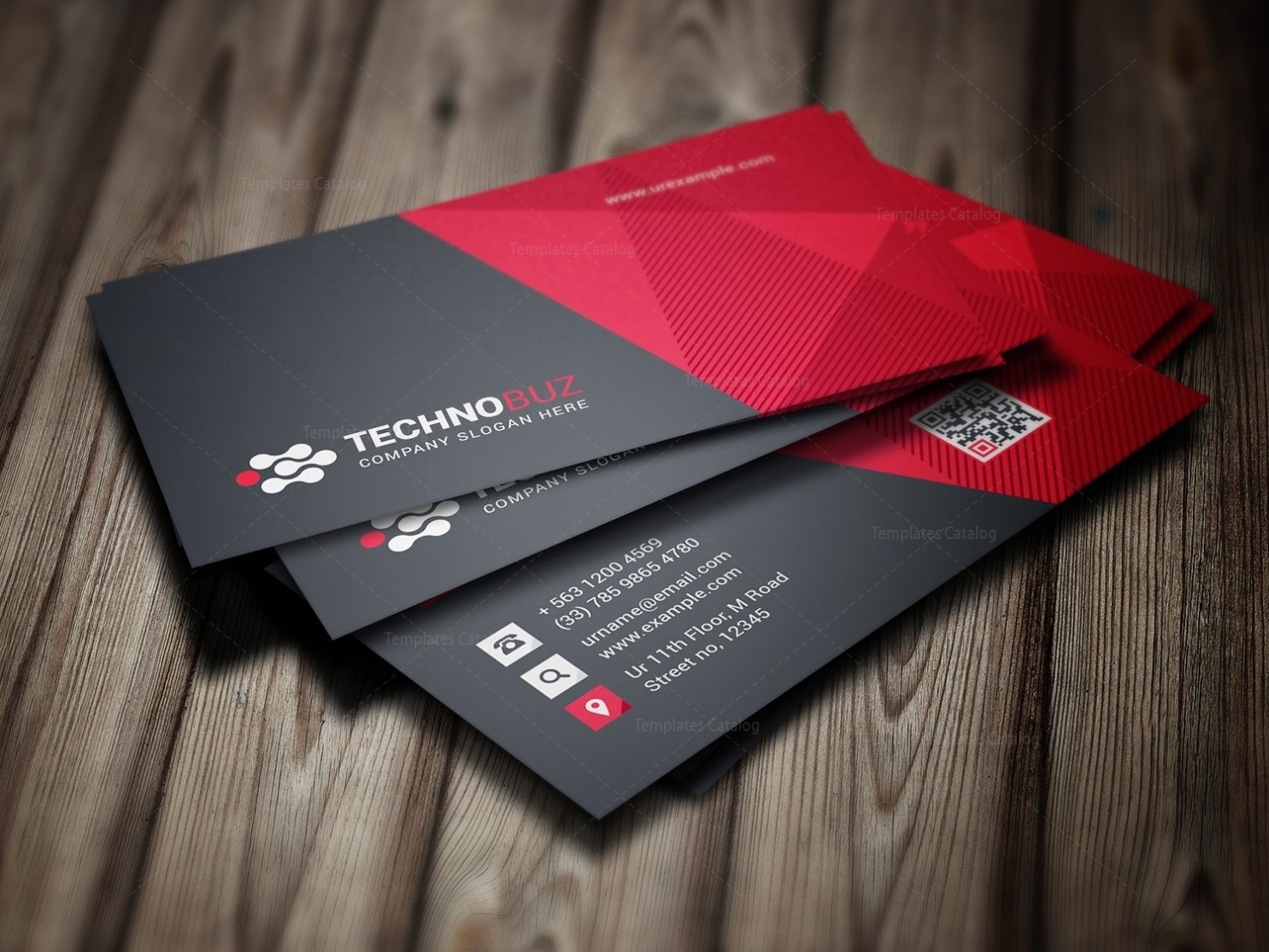 Vision Modern Business Card Template 000785 – Template Catalog Throughout Designer Visiting Cards Templates