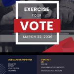 Vote Election Flyer Template - Illustrator, Indesign, Word, Apple Pages, Psd, Publisher throughout Vote Flyer Template