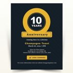 Wedding Anniversary Invitation Card Template: Download 310+ Invitations In Microsoft Word With Anniversary Card Template Word