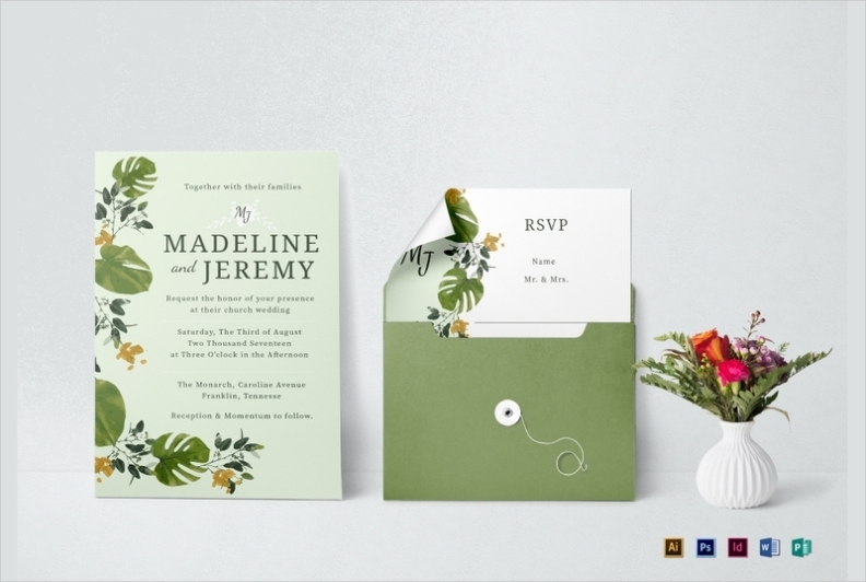 Wedding Invitations Examples - 20+ In Psd Designs & Examples In Word | Psd | Ai | Eps Vector Inside Church Wedding Invitation Card Template