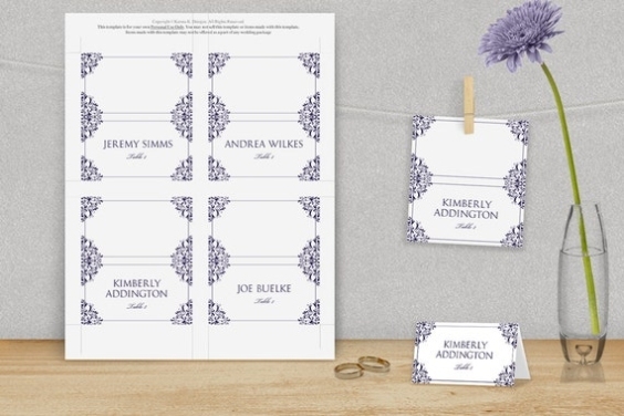 Wedding Place Card Template Download By Diyweddingtemplates For Place Card Size Template