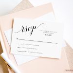 Wedding Rsvp Card Template Printable Rsvp Insert Cards | Etsy Throughout Free Printable Wedding Rsvp Card Templates