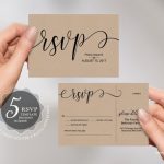 Wedding Rsvp Postcard Rsvp Card Editable Pdf Template | Etsy Inside Free Printable Wedding Rsvp Card Templates
