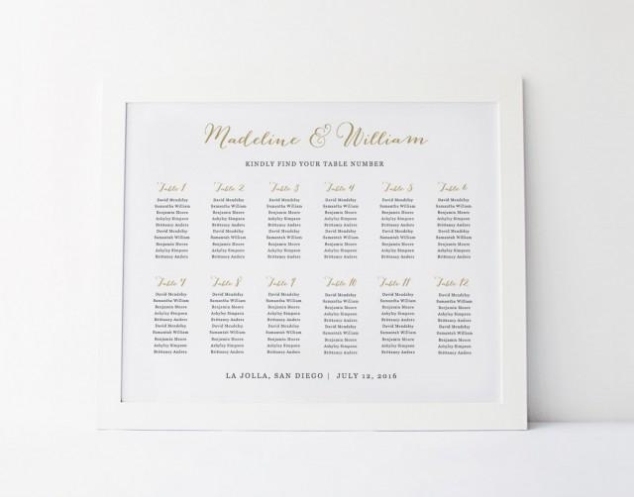 Wedding Seating Chart Template, Seating Plan, Rustic Seating Chart Poster, Editable Table Card For Wedding Seating Chart Template Word