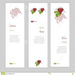 Wine Business Vector Template. Stock Vector – Illustration Of Fruit, Announcement: 72706657 Throughout Wine Bar Business Plan Template