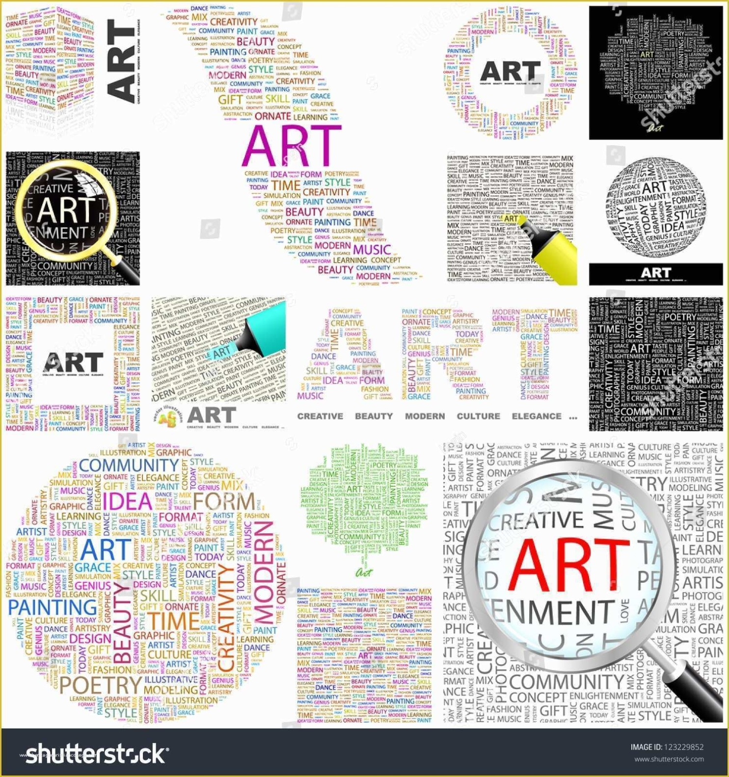 Word Art Collage Template Free Of Collage Template Free Vector Download Free Vector Throughout Free Word Collage Template