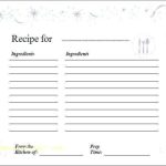 Word Document Recipe Card Template For Word Regarding Microsoft Word Recipe Card Template