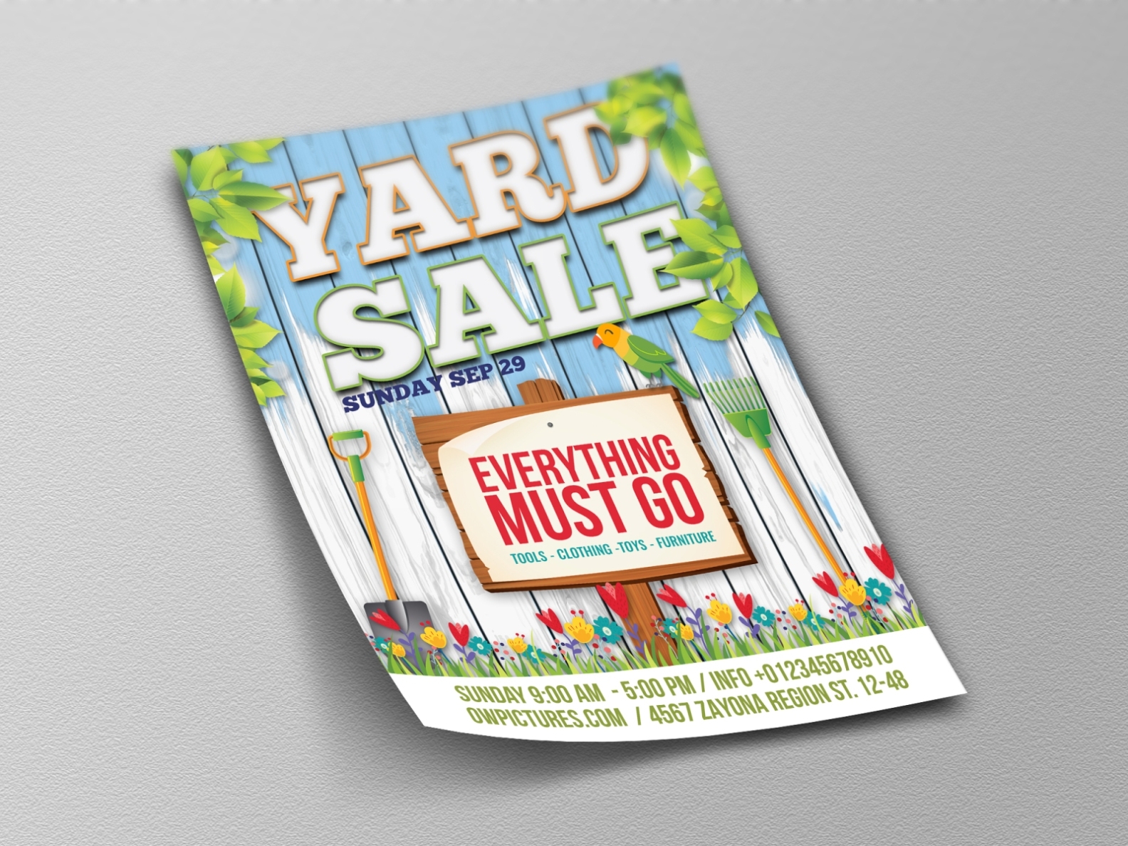 Yard Sale – Garage Sales Flyer Template By Owpictures On Dribbble Intended For Garage Sale Flyer Template