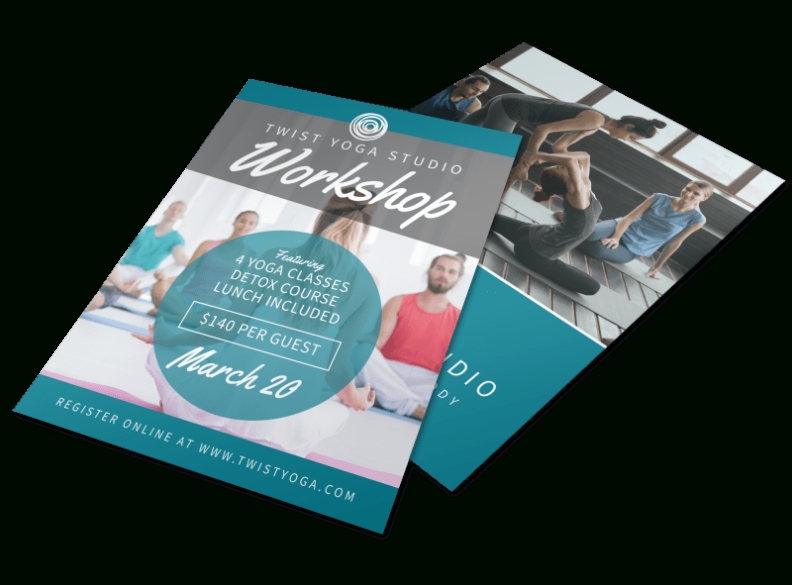 Yoga Fitness Workshop Flyer Template | Mycreativeshop Pertaining To Workshop Flyer Template