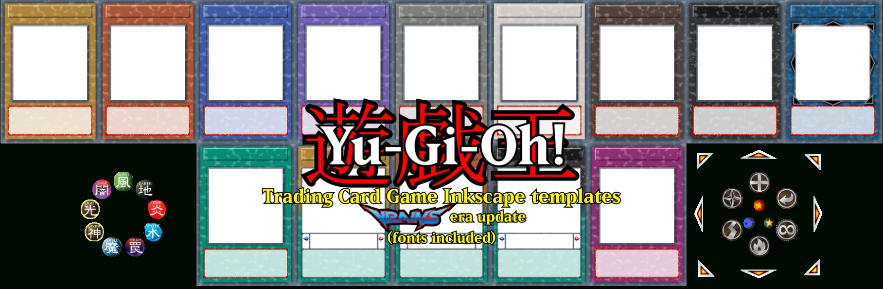 Yu Gi Oh! Tcg Card Templates (Vrains Era Update) By Decatilde On Deviantart With Yugioh Card Template